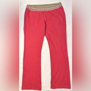 Vintage Lacoste Women’s Sweatpants in Pink | circa 2004